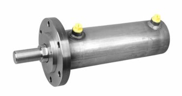 Dubbelwerkende cilinders met bevestigingsflens 