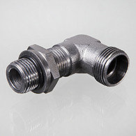 inschroefverbinding bocht 90° 3/8