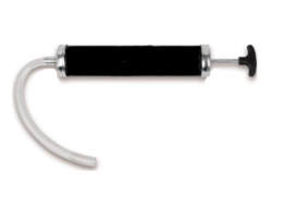 Zuig en persslang (spuit) met stalen behuizing