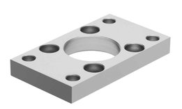 Flensbevestiging 80mm ISO15552