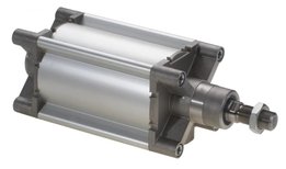 Dubbelwerkende normcilinder ISO 15552 boring Ø160mm slaglengte 25mm