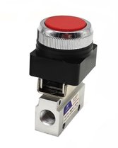 2/2 gehulde drukknop NC 1/8