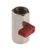 Mini kogelkraan verchroomd 3/8