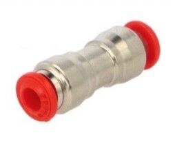 Insteekkoppeling recht (push-in) 8mm - 8mm (Messing)