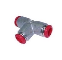 T-stuk insteekkoppeling (push-in) 6mm metaal