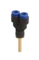 Y-stuk insteekkoppeling (push-in) 10mm - 10mm plug-in