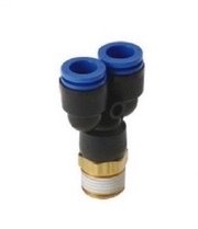 Y-stuk insteekkoppeling (push-in) 12mm - 3/8