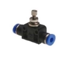 1-weg snelheidsregelaar (push-in) recht 10mm