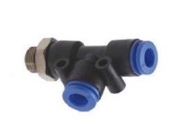 T-stuk insteekkoppeling (push-in) 10mm - 1/4