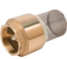 Zuigkorf RVS met voetventiel 2