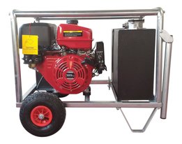 Hydrauliek kruiwagenmodel powerpack met 13pk benzinemotor