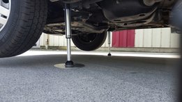 Hydraulisch 12V camper levelsysteem met 2 telescoopcilinders