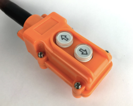 Knoppenkast voor enkelwerkende powerpack 12V 2 knoppen