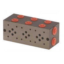 NG6 voetplaat 3/8'' BSP zonder overdrukventiel, 5 voudig